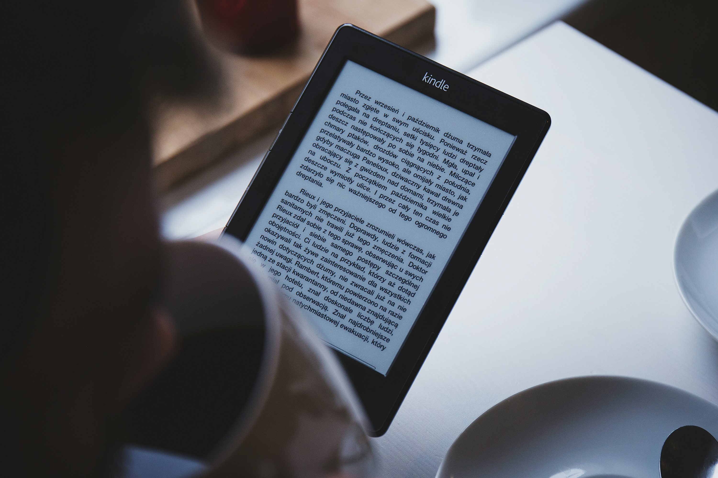 Lectura de un libro en formato digital